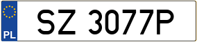 Trailer License Plate